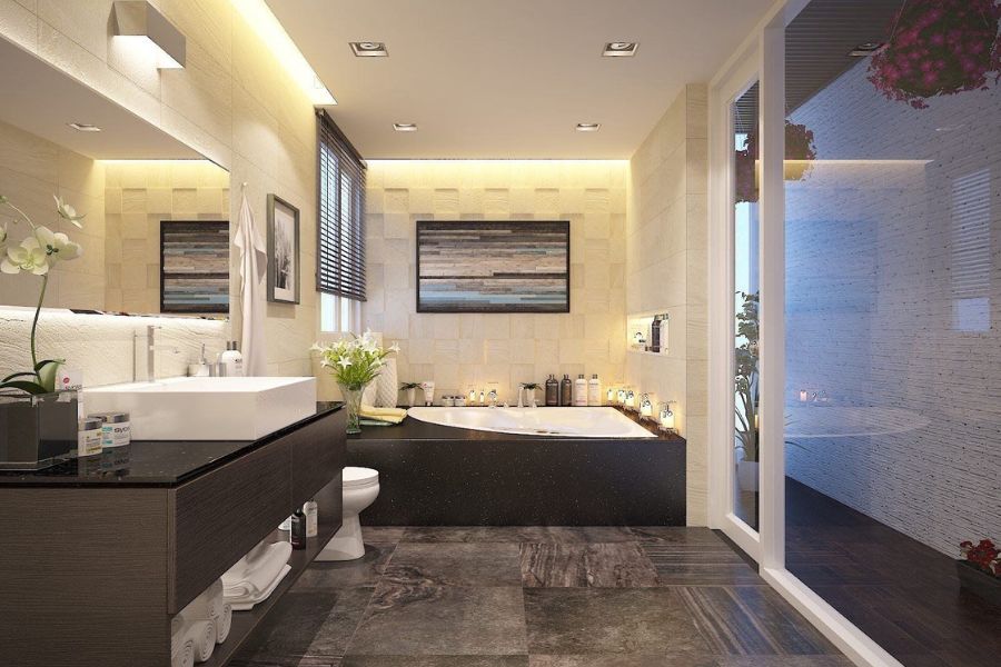 Một bức tranh ấn tượng sẽ giúp không gian tắm trở nên sang trọng, đẳng cấp Một bức tranh ấn tượng sẽ giúp không gian tắm trở nên sang trọng, đẳng cấp
