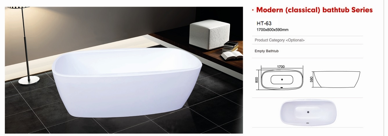 Bồn tắm ngâm nghệ thuật Daros HT-63