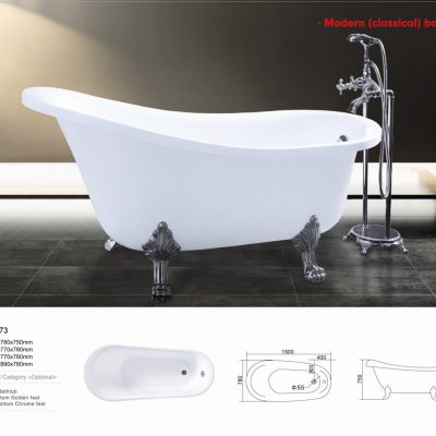 Bồn tắm ngâm nghệ thuật Daros HT-73