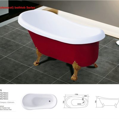 Bồn tắm ngâm nghệ thuật Daros HT-75