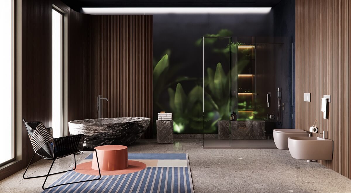 Phòng tắm luxury yêu cầu thiết kế dày kinh nghiệm