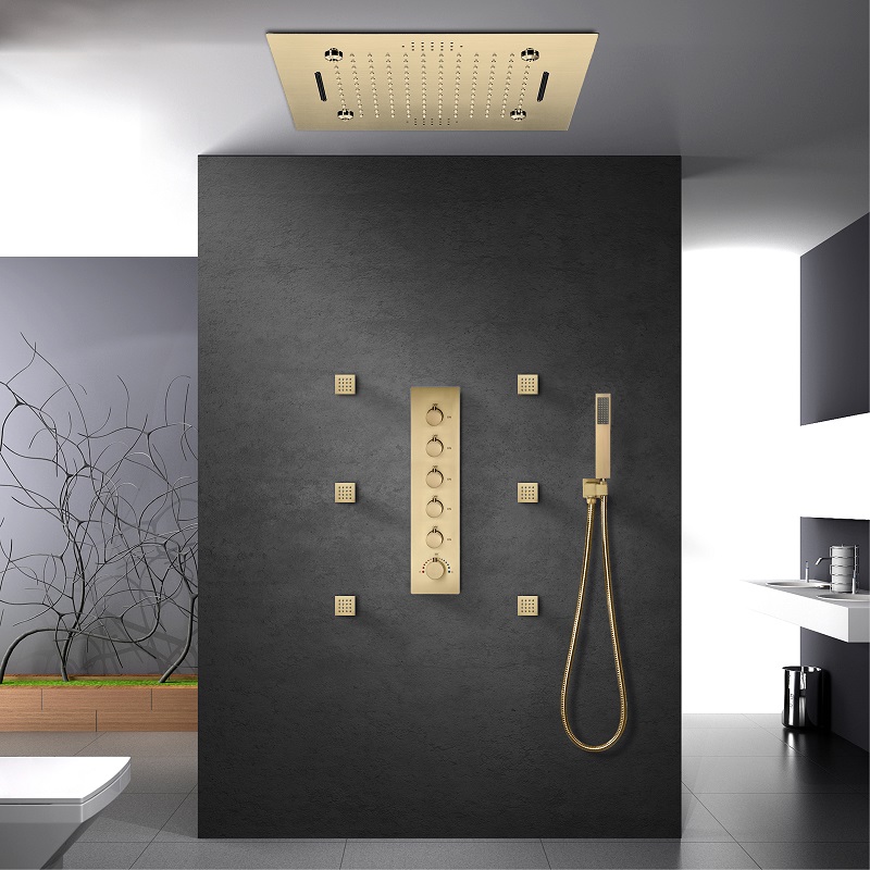Vòi sen âm tường đồng mạ