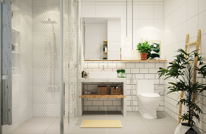 Cây xanh tượng trưng cho hành Mộc có thể hóa giải phong thủy nhà vệ sinh nhà vệ sinh nên đặt ở đâu trong nhà hóa giải phong thủy