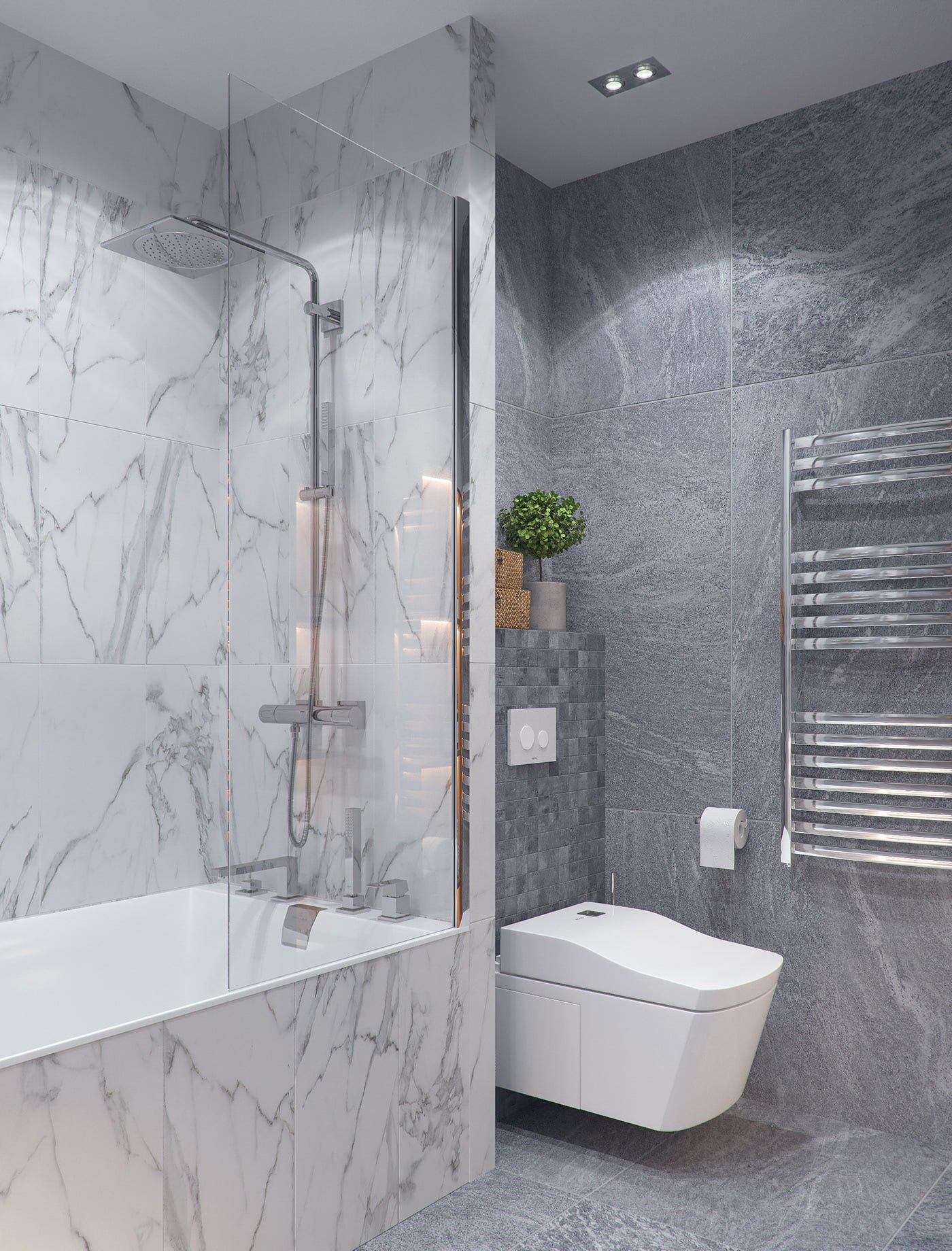 Thiết kế nhà vệ sinh 5m2 siêu đẹp đầy đủ tiện nghi Thiết kế nhà vệ sinh 5m2 siêu đẹp đầy đủ tiện nghi
