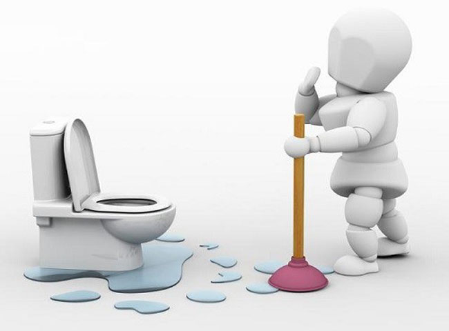 Lau sạch các vết nước lan bên ngoài sàn