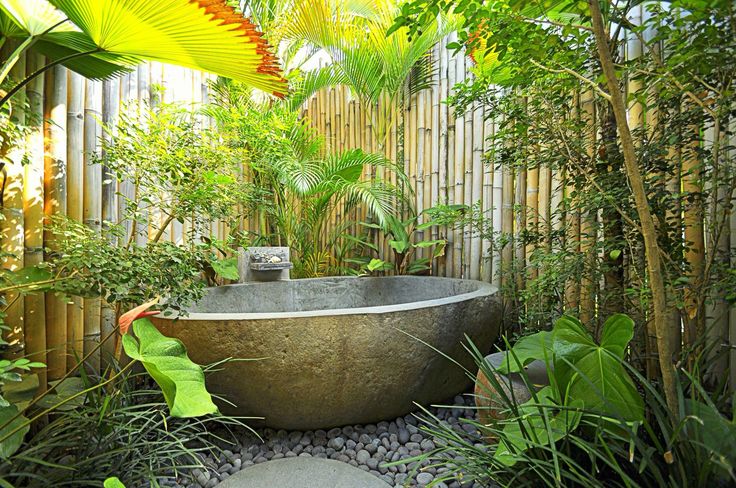 Nhà tắm ngoài trời mang phong cách miền quê 