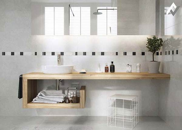 Mẫu trang trí nội thất nhà tắm theo xu hướng hiện đại cũng cực kỳ được yêu thích