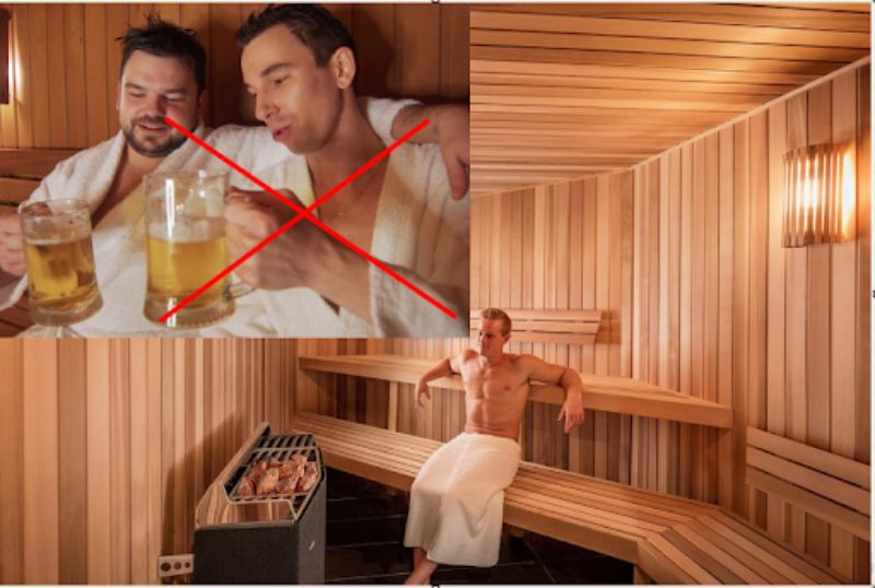 Khi đã uống rượu bia không nên xông hơi