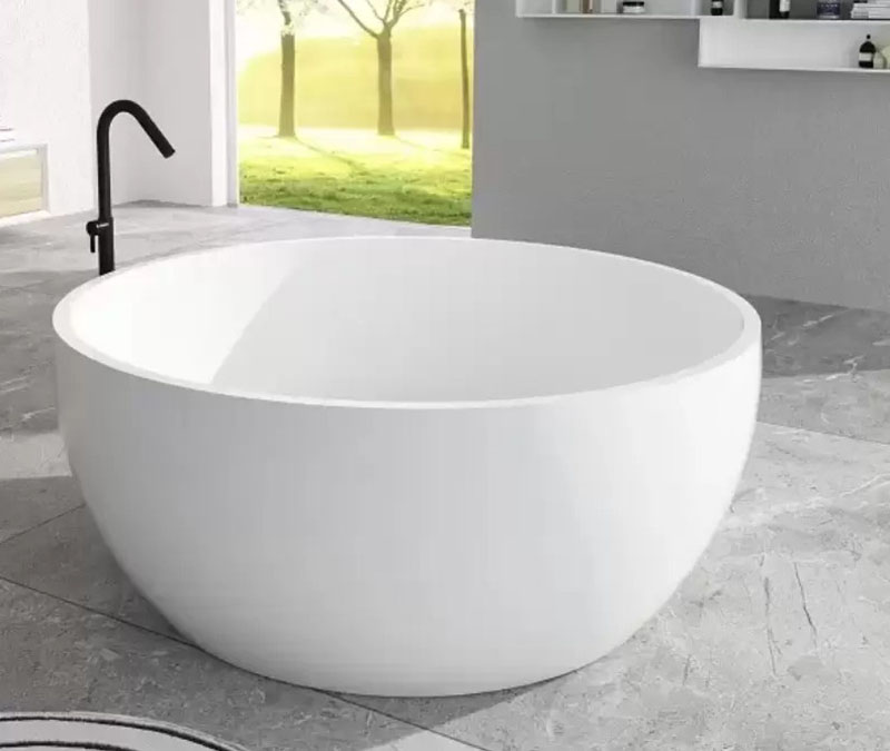 Bồn tắm tròn với thiết kế tròn độc đáo