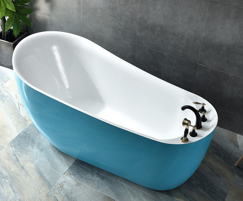 Bồn tắm đá nhân tạo màu xanh