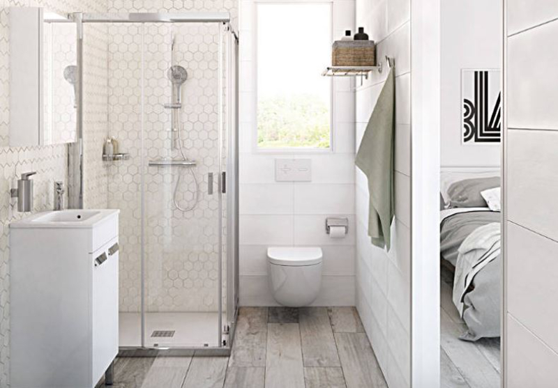 Bồn tắm đứng đế thấp