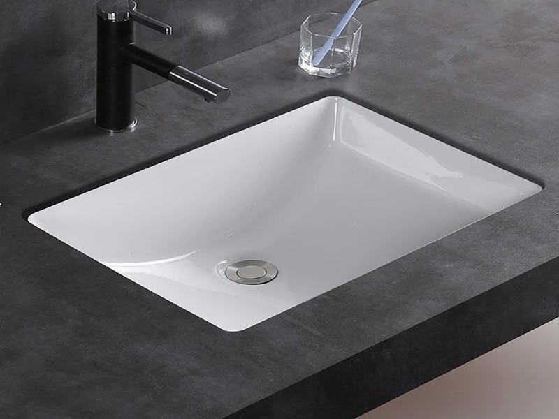 Tủ lavabo âm bàn hình chữ nhật