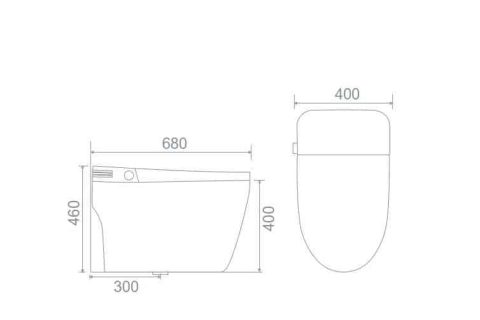 Bồn cầu thông minh Daros DR-DT01